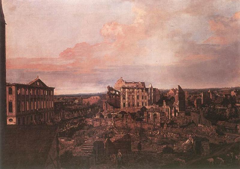 BELLOTTO, Bernardo Dresden, the Ruins of the Pirnaische Vorstadt